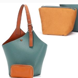 Cholet bag - maison de beaute in blue / green